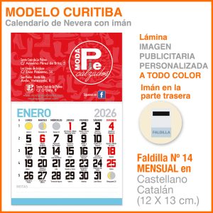 Modelo Curitiba · Lámina con imán para nevera