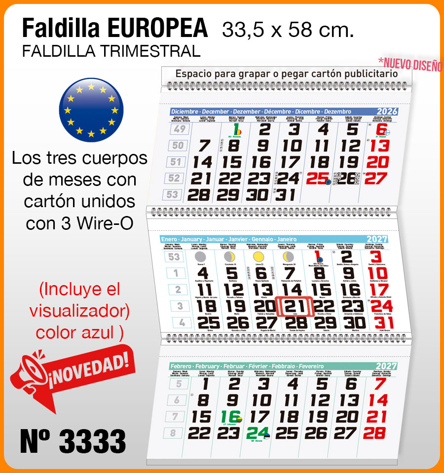 Faldilla EUROPEAS Nº 3333