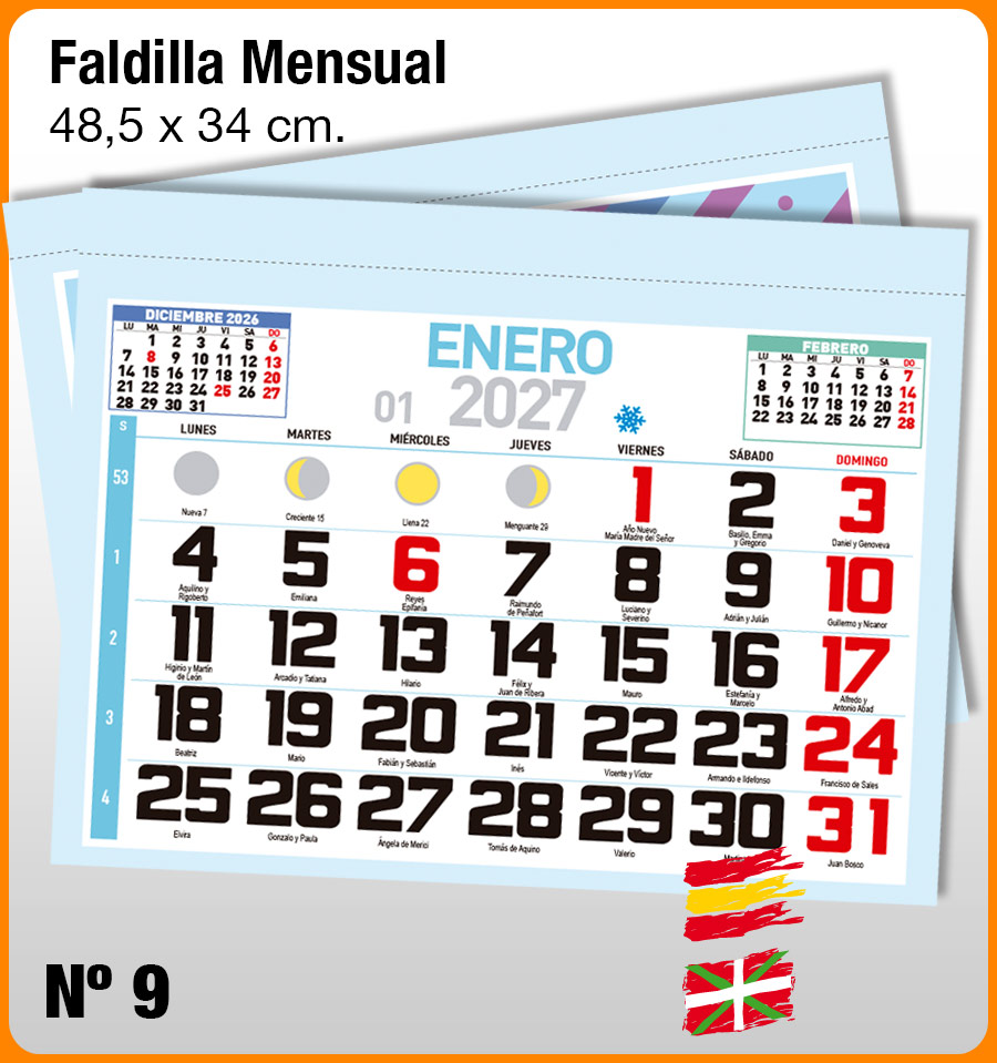 Faldilla MENSUAL Nº 9