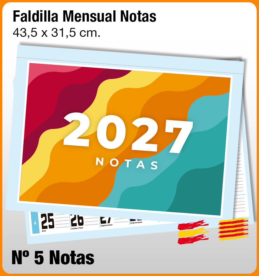 Faldilla MENSUAL Nº 5 NOTAS - Imagen 2