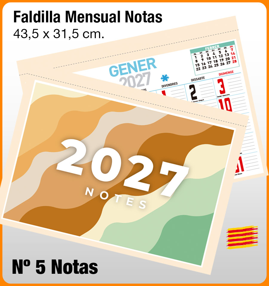 Faldilla MENSUAL Nº 5 NOTAS - Imagen 3