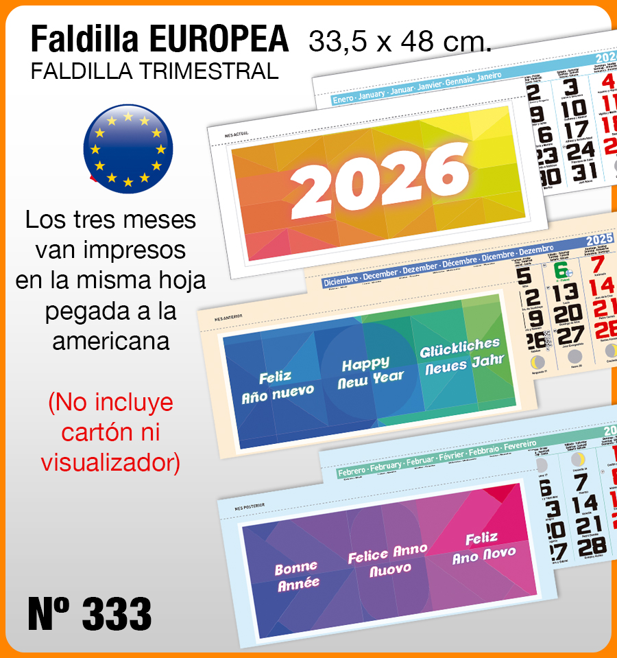 Faldilla EUROPEAS Nº 333