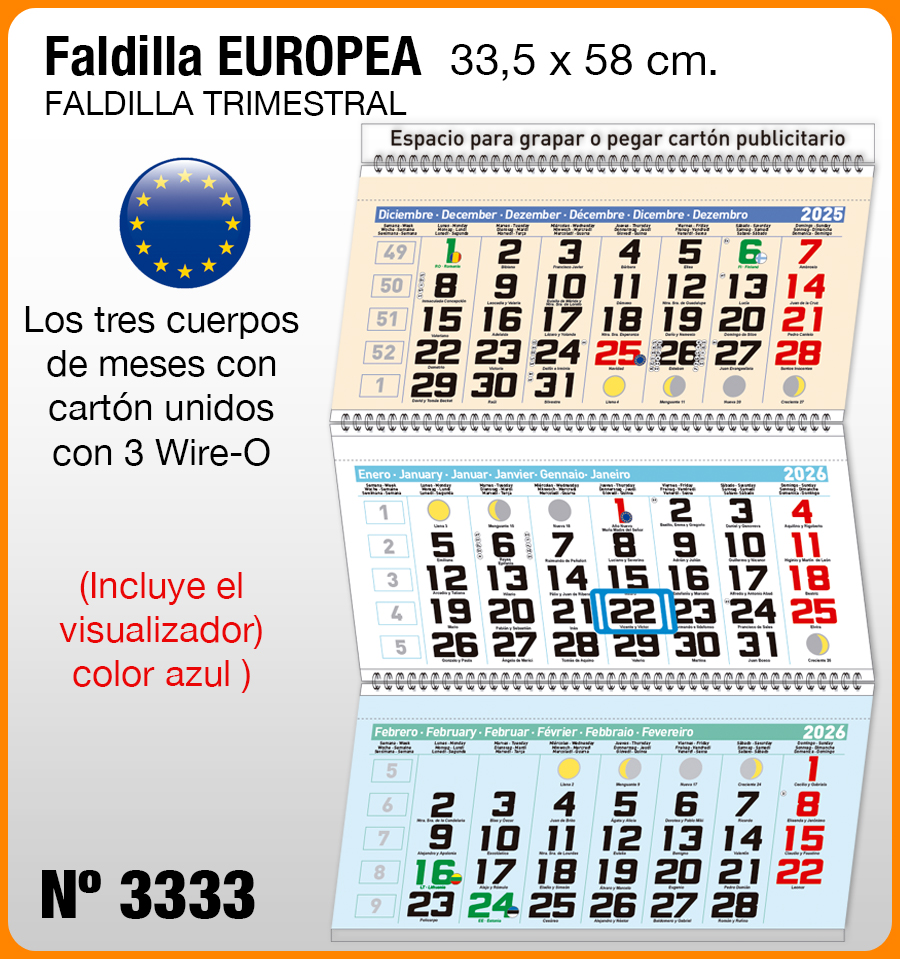 Faldilla EUROPEAS Nº 3333