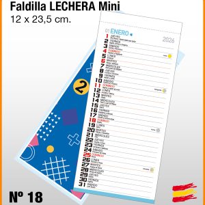 Faldilla Mensual Nº 18 LECHERA NEVERA