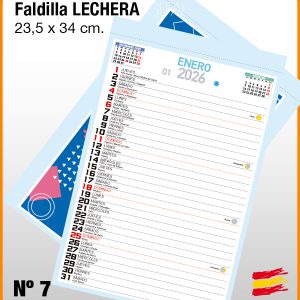 Faldilla Mensual Nº 7 LECHERA