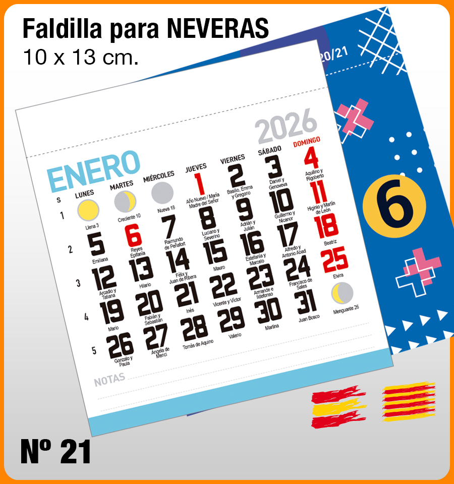 Faldilla Mensual Nevera Nº 21