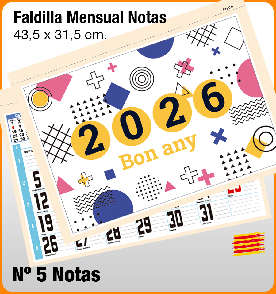 Faldilla MENSUAL Nº 5 NOTAS - Imagen 3
