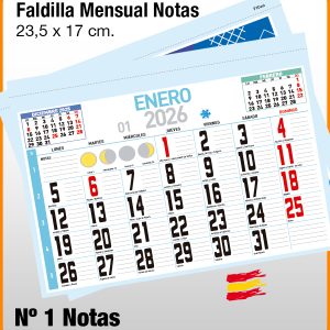 Faldilla MENSUAL Nº 1 · NOTAS