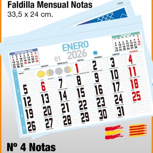 Faldilla MENSUAL Nº 4 NOTAS