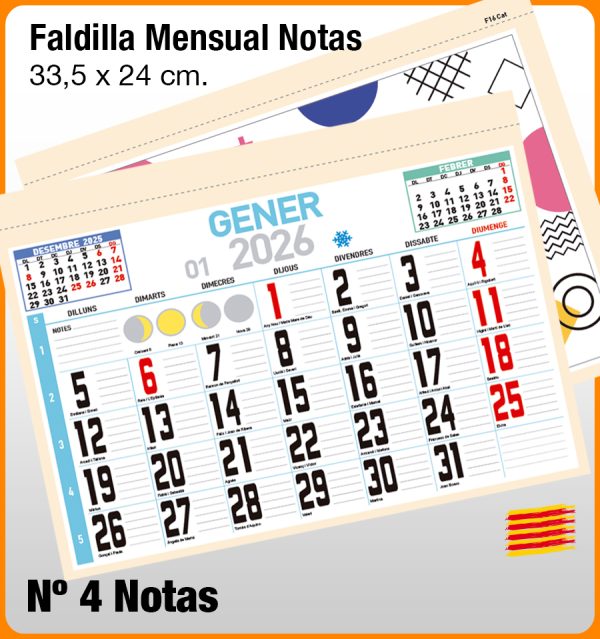 Faldilla MENSUAL Nº 4 NOTAS - Imagen 3