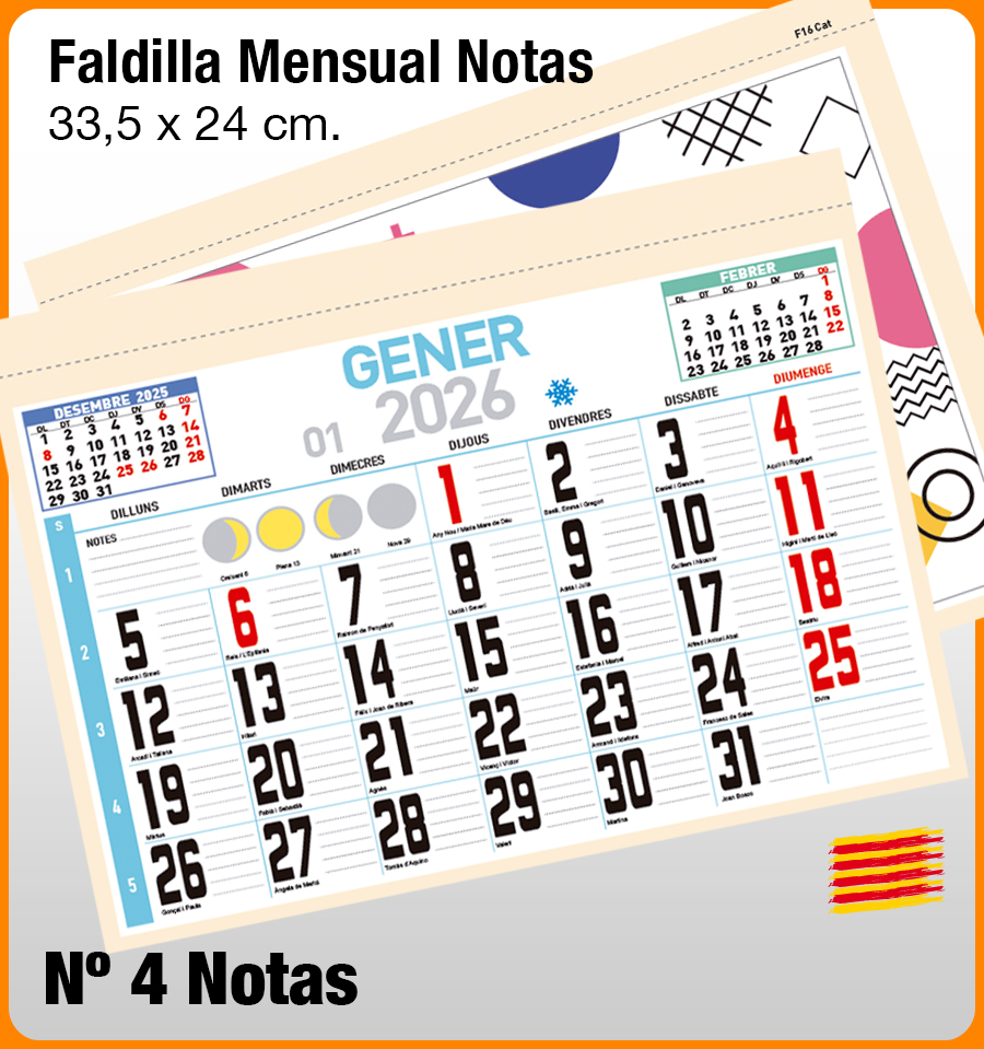Faldilla MENSUAL Nº 4 NOTAS - Imagen 3