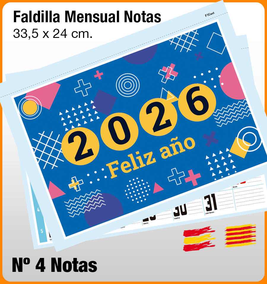 Faldilla MENSUAL Nº 4 NOTAS - Imagen 2
