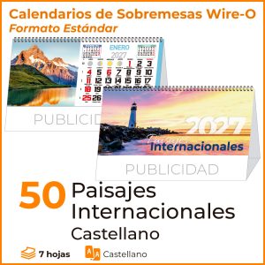 SOBREMESAS 50 PAISAJES INTERNACIONALES