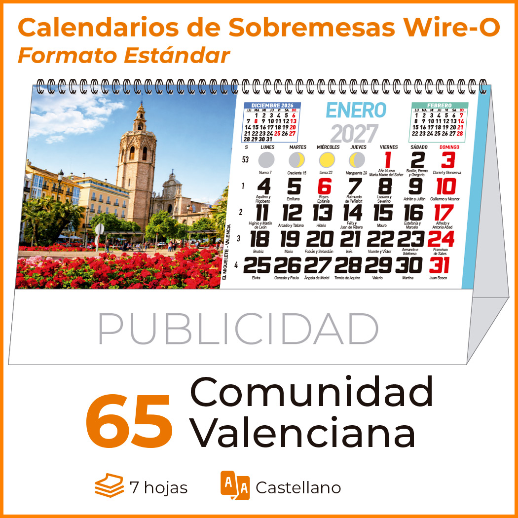 SOBREMESA 65 CON FOTOGRAFÍAS DE LA COMUNIDAD VALENCIANA - Imagen 5