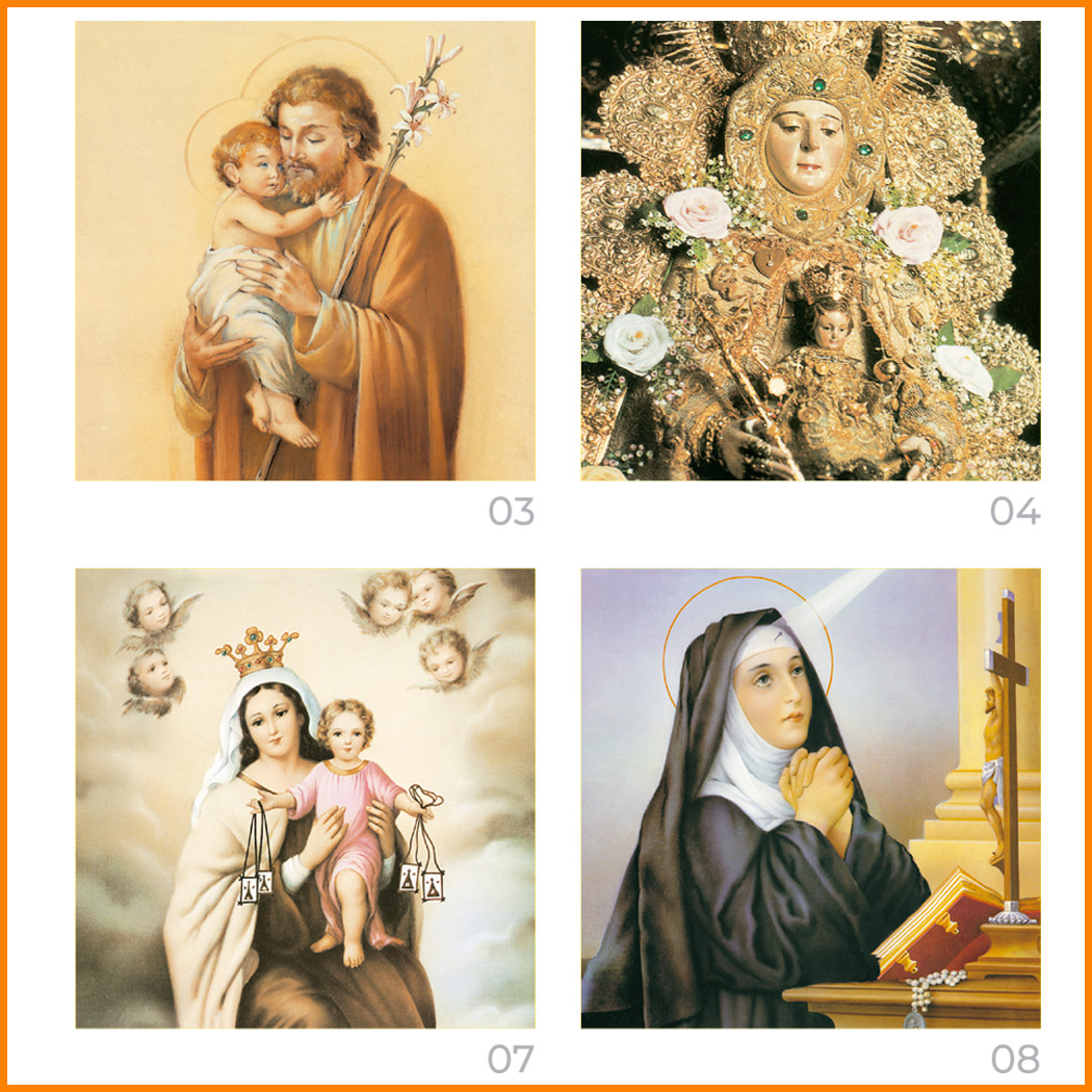 SOBREMESA 79 religioso CON IMÁGENES DE SANTOS - Imagen 4