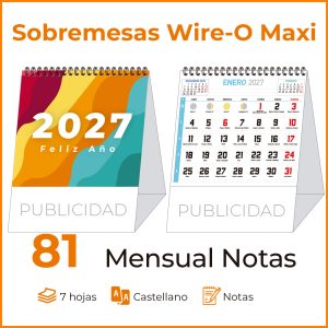 Sobremesa MAXI 81 MENSUAL SOLO NÚMEROS