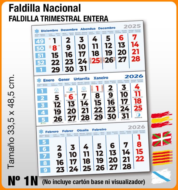 Faldilla NACIONAL Nº 1N