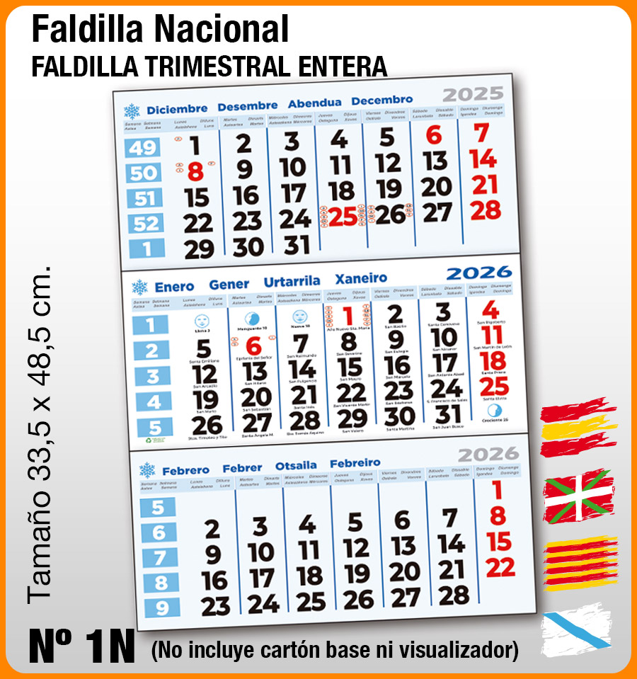 Faldilla NACIONAL Nº 1N