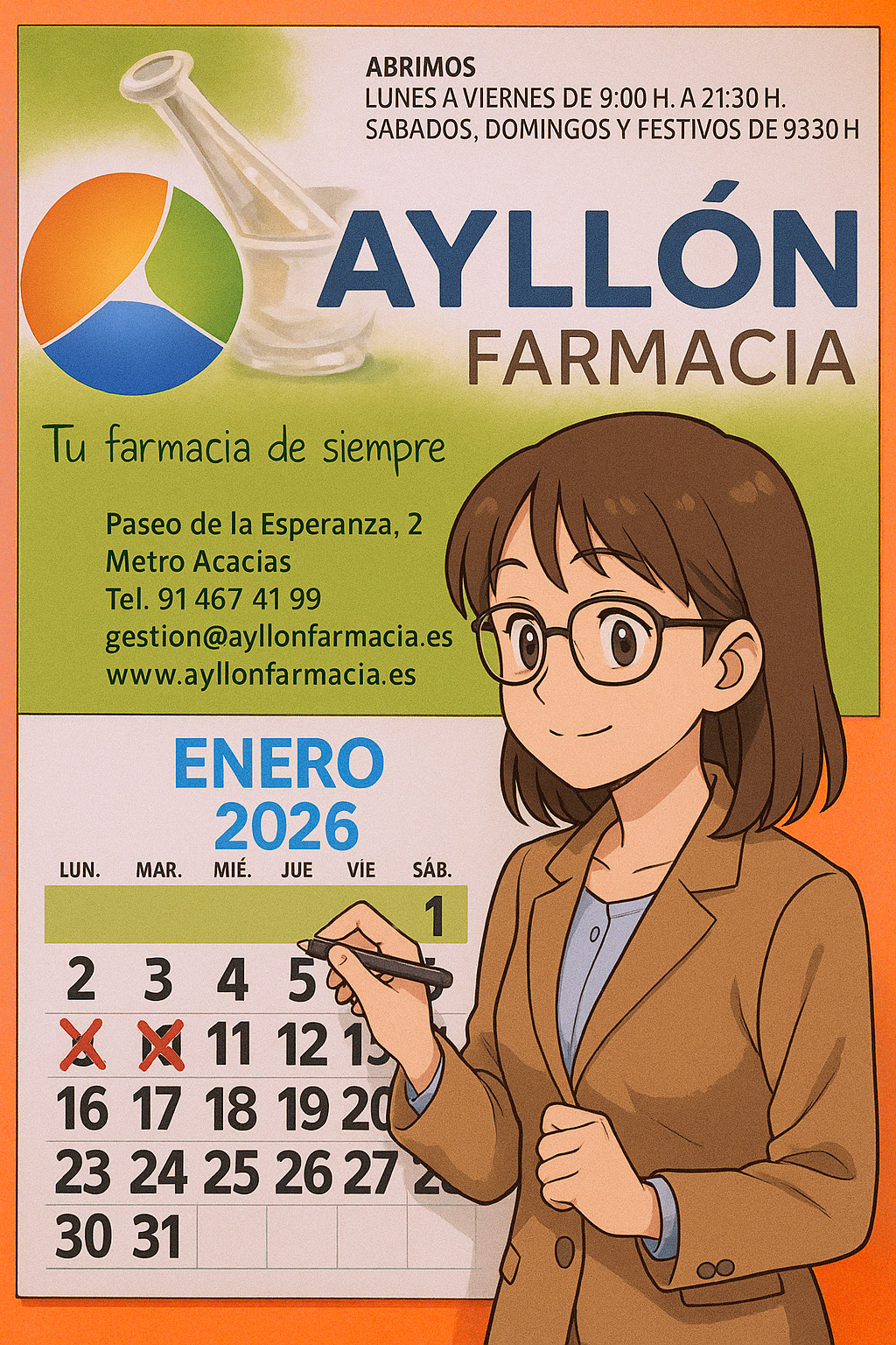 montaje calendario adaptado