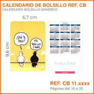 Calendarios de Bolsillo (CB)