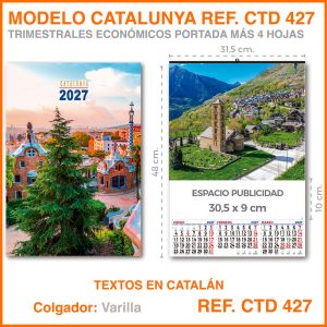 Calendario Trimestral · Modelo   CATALUNYA - REF. CTD 427