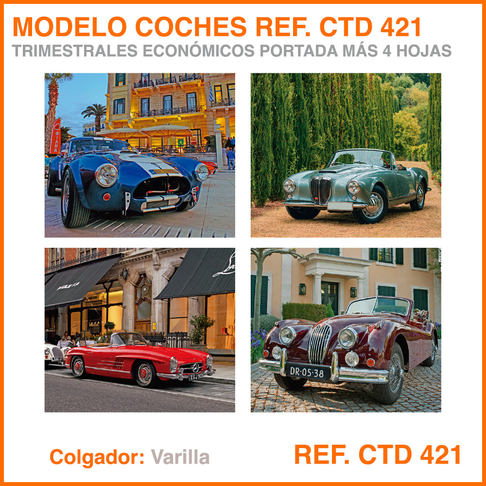 Calendario Trimestral · Modelo COCHES - REF. CTD 421 - Imagen 3
