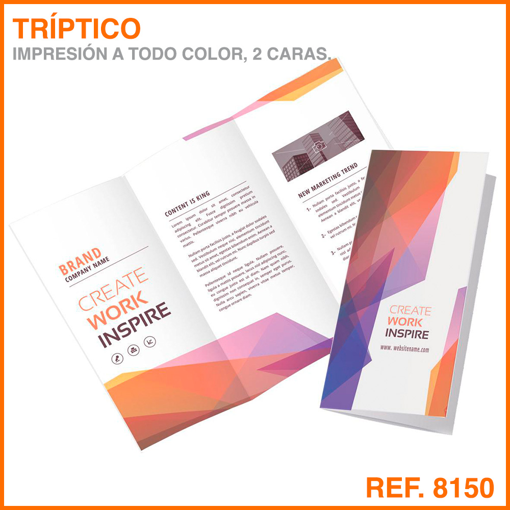 Tríptico Publicitario Plegado