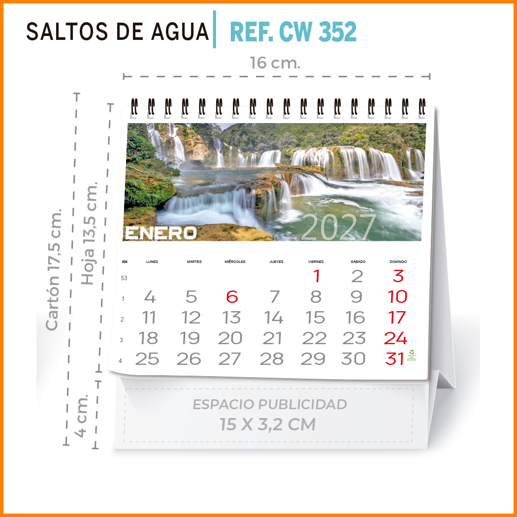 Sobremesa MAXI SALTOS DE AGUA - Imagen 2