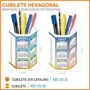 Cubilete Hexagonal Especial